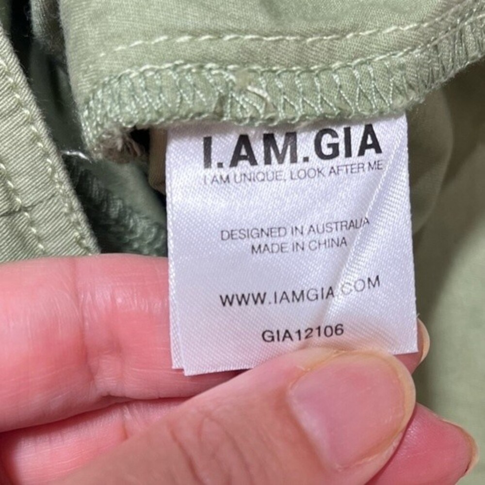 I. AM. GIA. Jetta Cargo Y2K 90s Pants in Matcha Green XS - Picture 14 of 16